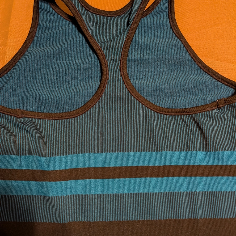 Ryka Black And Gray Athletic Tank Top With Blue Stripes - Picture 4 of 8